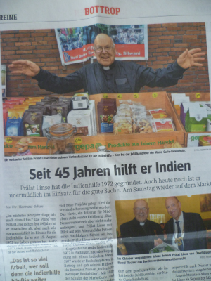 Ausschnitt der WAZ vom 9. August 2017